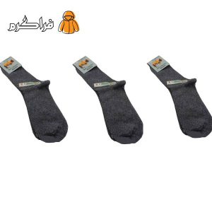جوراب پشم شتر مردانه و زنانه خاکستری (1)